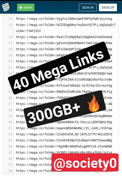 mega.nz links